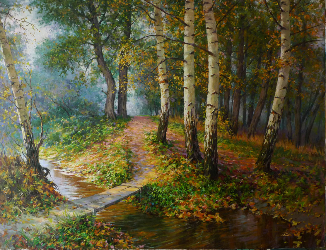 Осенние пейзажи художника Олега Токарева