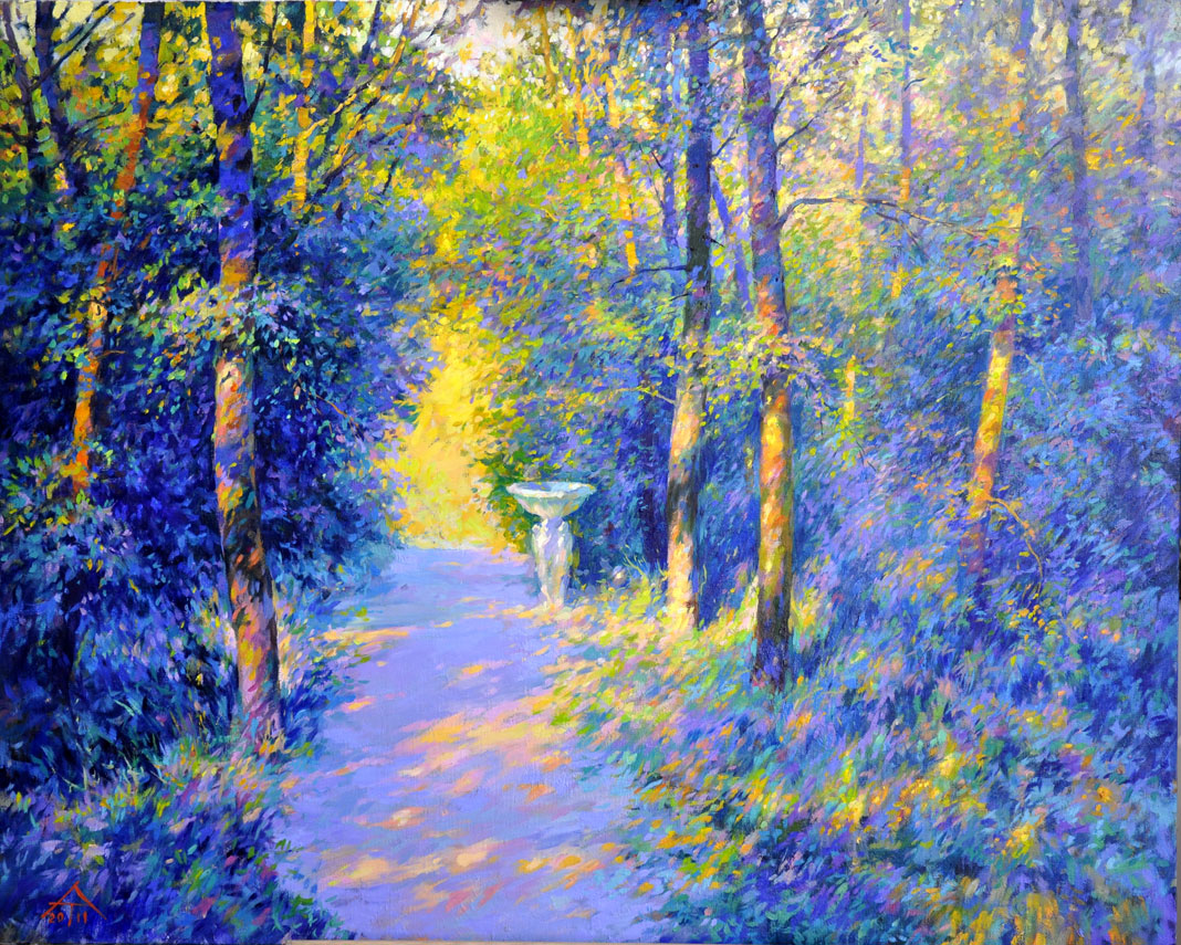 In the old park, 2006., Oil on canvas, 6080sm.